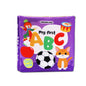 Dreamland Publications Baby My First Cloth Book ABC with Squeaker and Crinkle Paper, Non-Toxic Early Educational Toy for Toddler, Infants