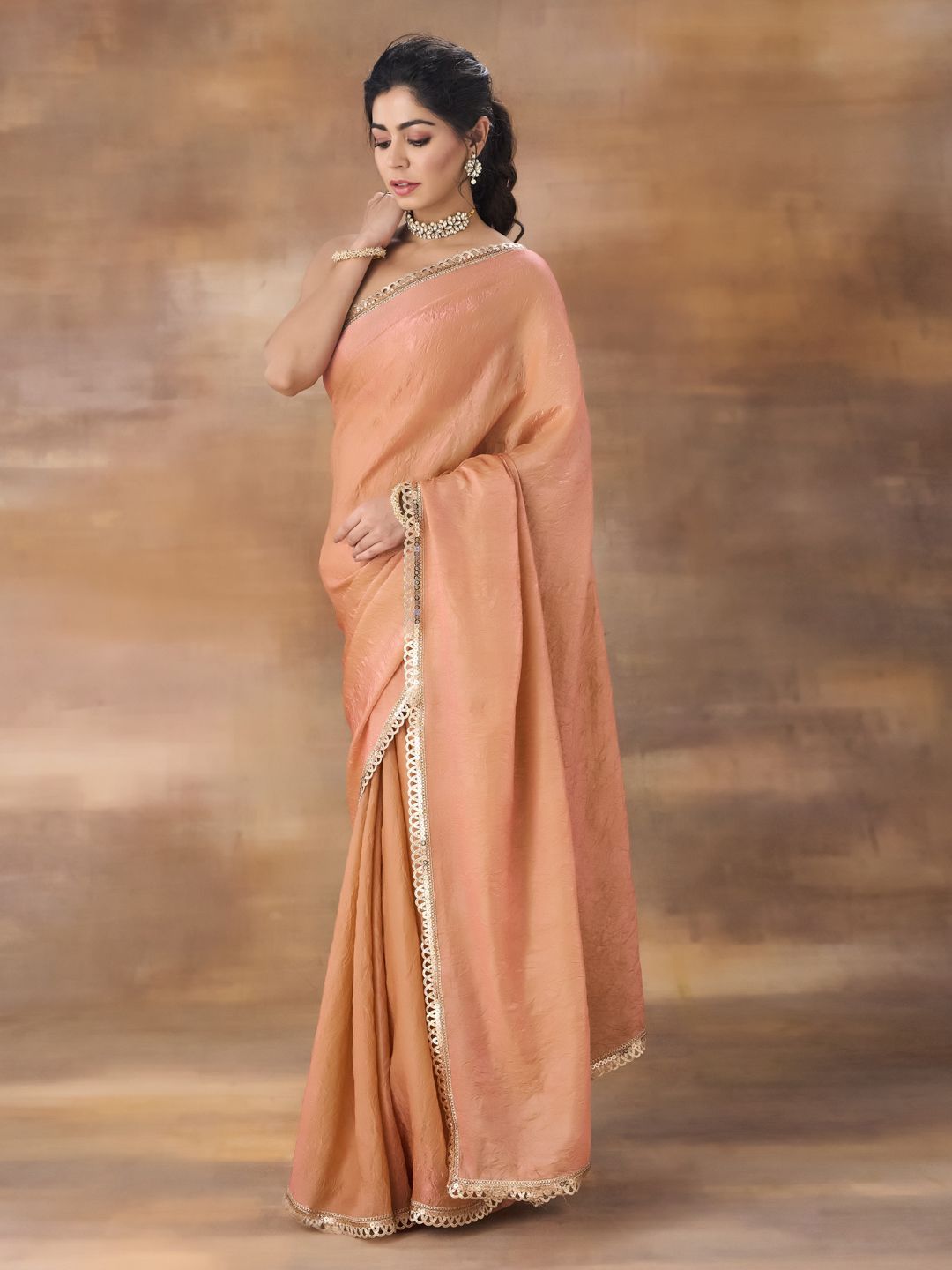 kasee Sequinned Organza Saree