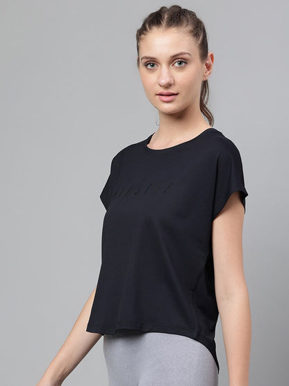 MKH Typography Printed Extended Sleeves Dri-FIT Relaxed Fit T-shirt