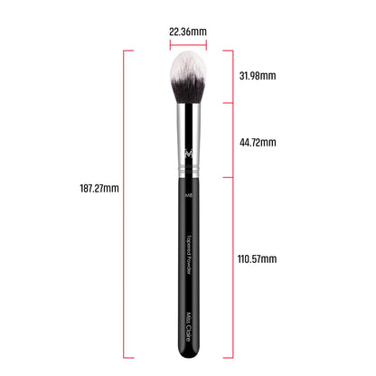 Miss Claire M8 - Tapered Powder (S) Brush - Chrome