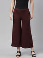 Souchii Women Brown Knitted Palazzos