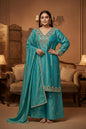 Tissue silk Sharara suit