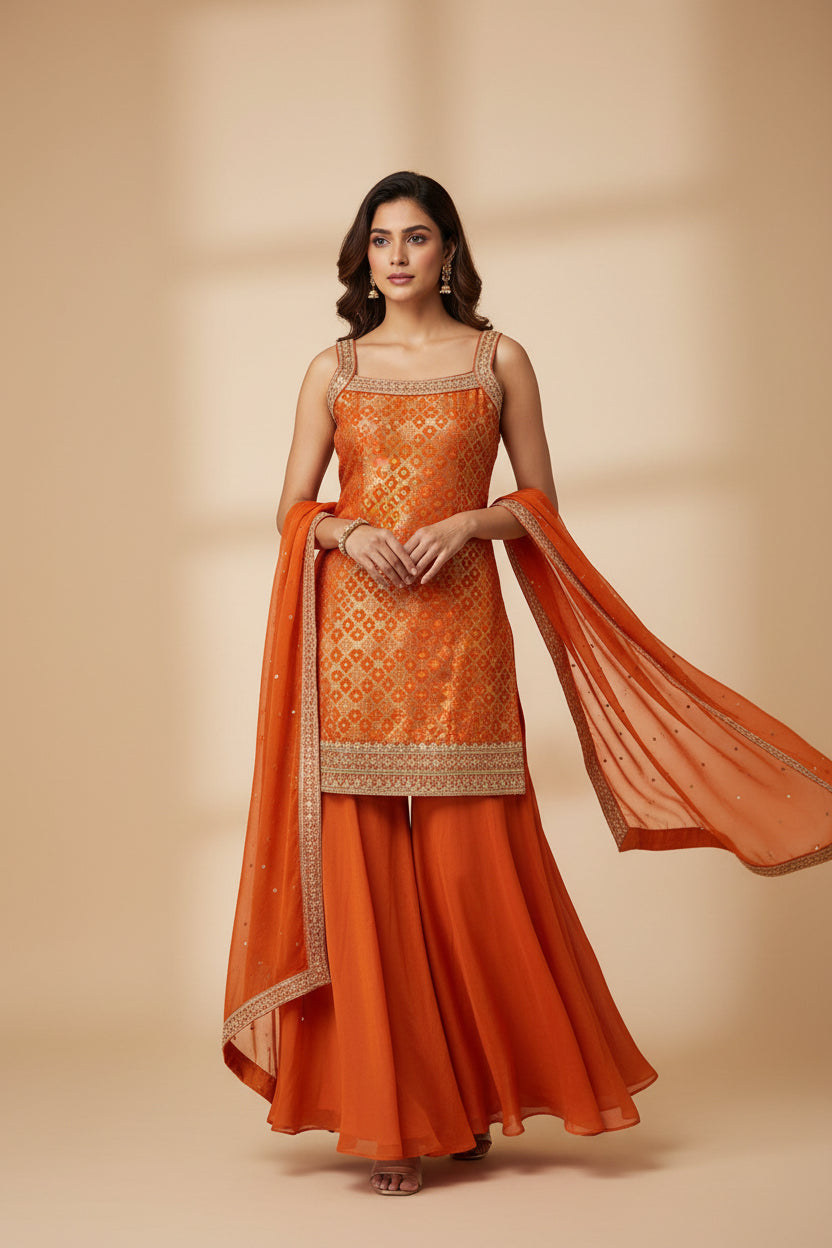 Banarasi sharara suit