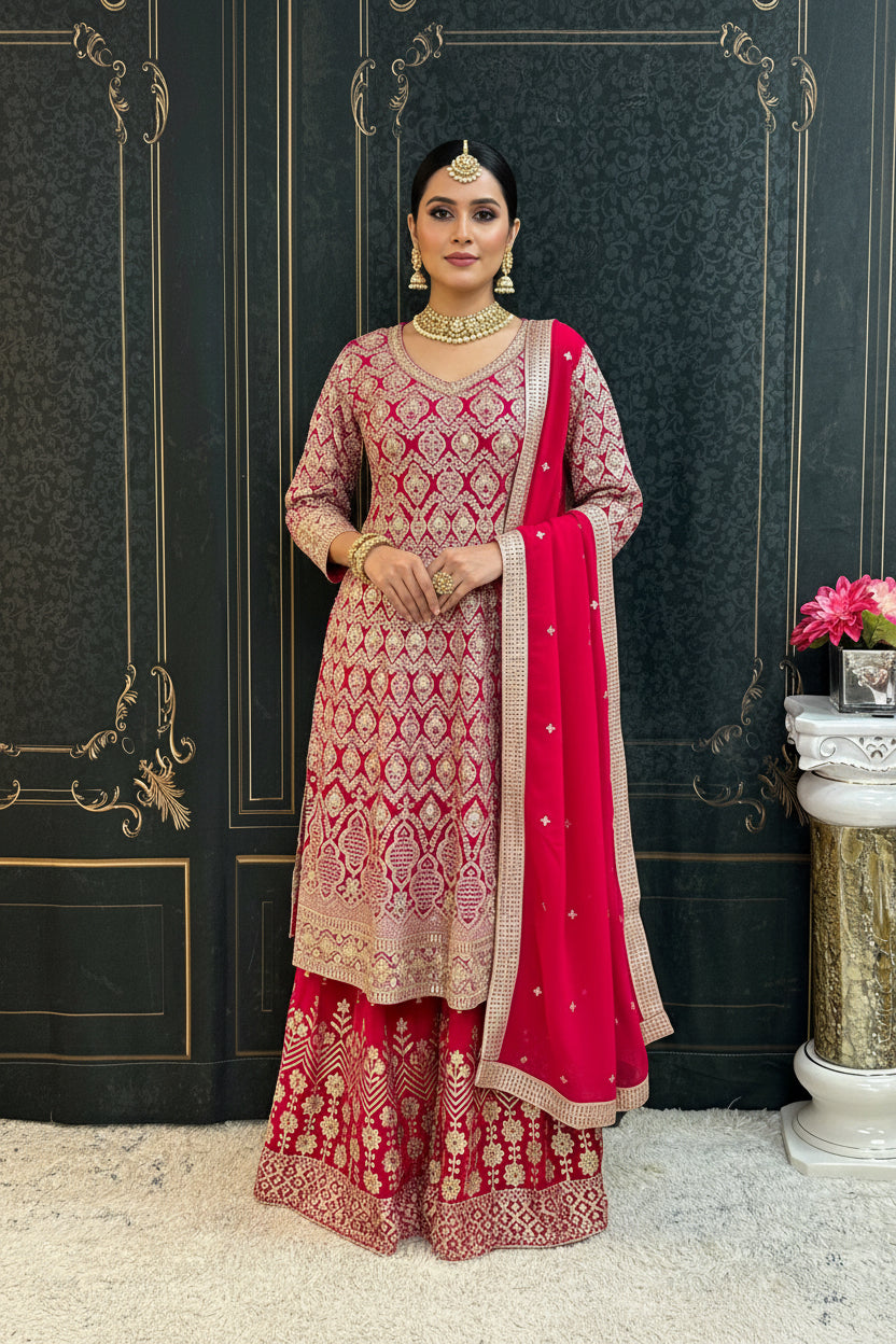 Heavy party wear sharara set