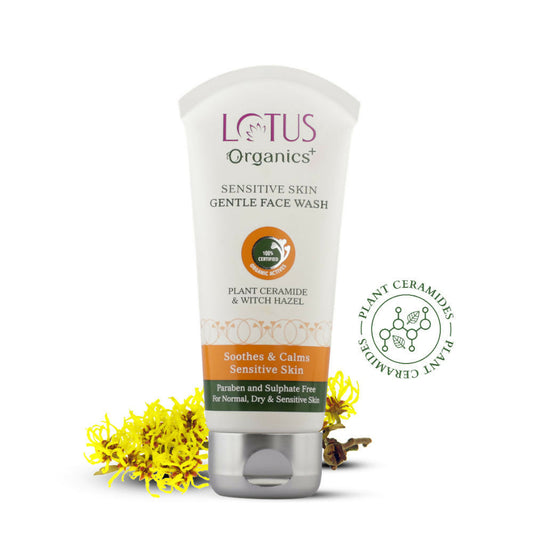 Lotus Organics Witch Hazel & Plant Ceramide Sensitive Skin Gentle Face Wash