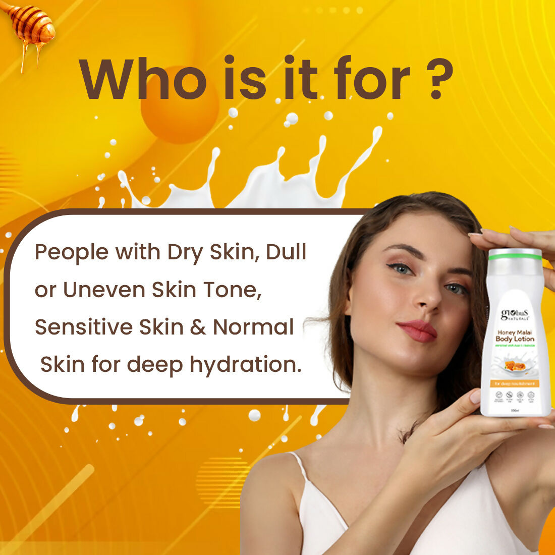 Globus Naturals Honey Malai Body Lotion