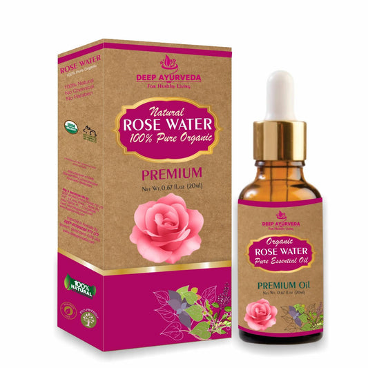 Deep Ayurveda Organic Rose Water Essential Oil