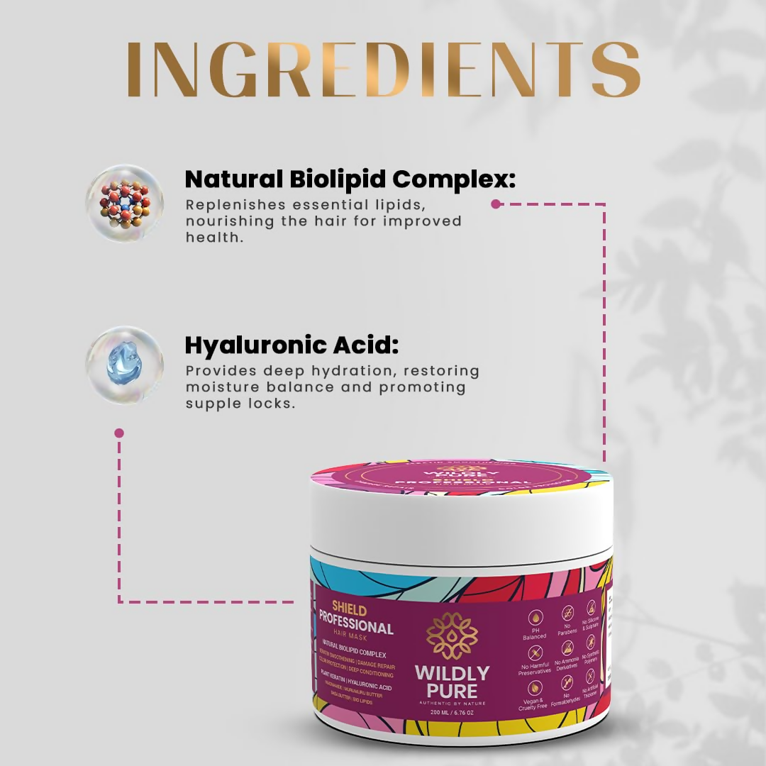 Wildly Pure Professional Natural Keratin Hair Spa Mask