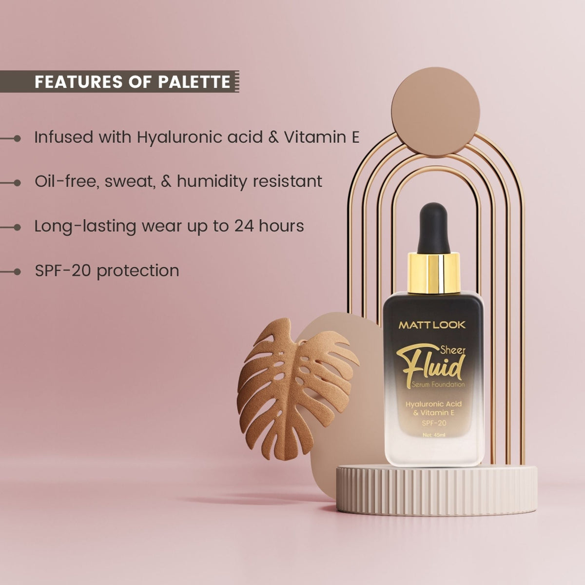 Matt Look Sheer Fluid Serum Foundation - 05 Oat Meal