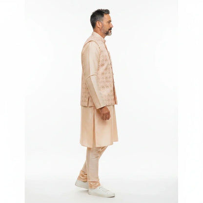 Silk kurta pajama with jacket