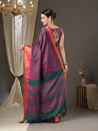 Saree Mall Woven Design Zari Festive Sarees