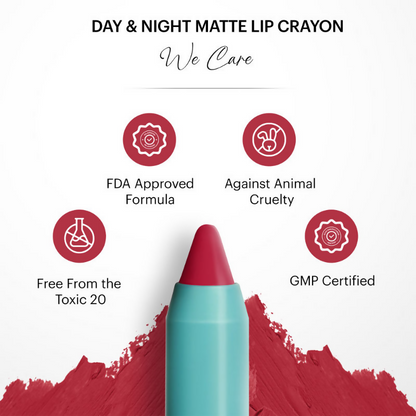 Parul Garg Beauty Day & Night Creamy Matte Lip Crayon - Show Stopper 12