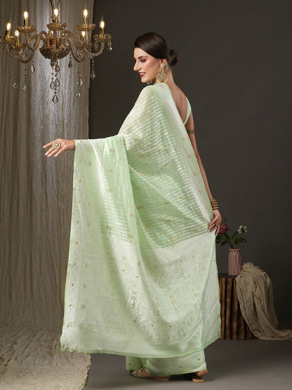 Saree Mall Woven Design Zari Silk Cotton Saree
