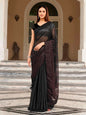 Tikhi Imli Sequinned Satin Heavy Work Saree