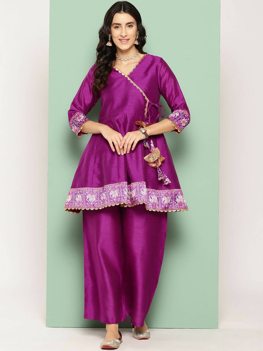 Ahalyaa Women's Traditional Wear Co-ods - Purple