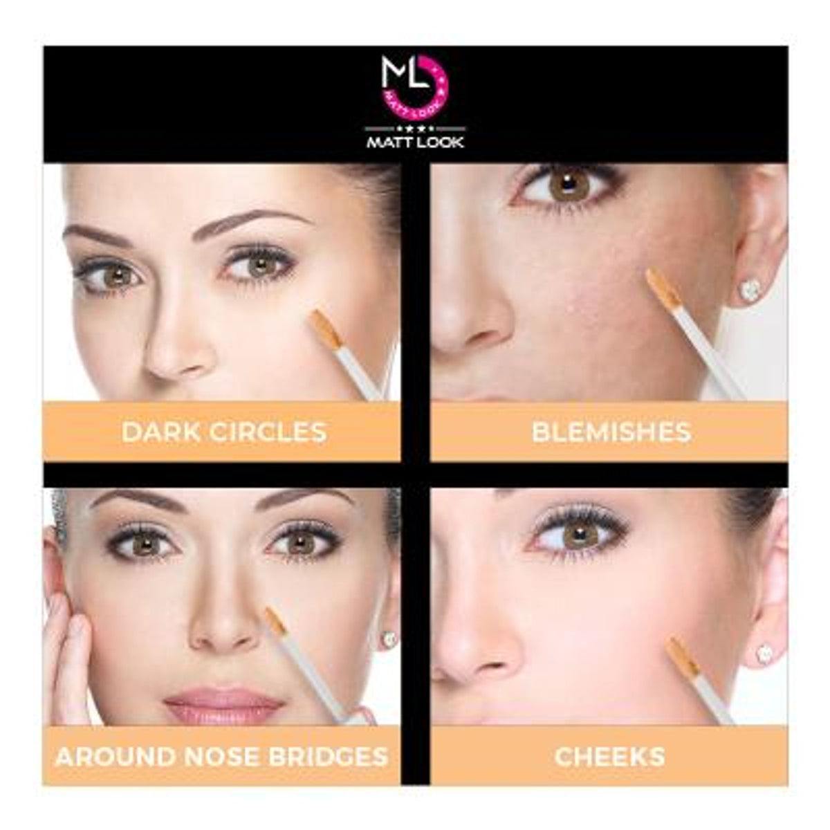 Matt Look Truly Matte Ultimate Cover Concealer - Warm-nude