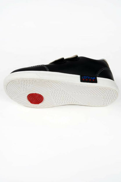Tiny Bugs For Boys & Girls Double Velcro Sneakers - Black
