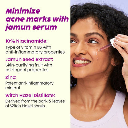 PLIX The Plant Fix 2% Niacinamide and Salicylic Acid Jamun Moisturizer and Serum Combo