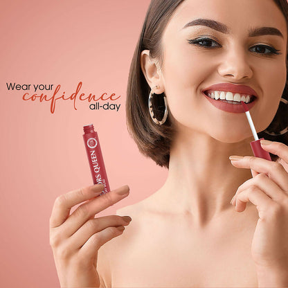 Colors Queen All Day Wear Liquid Lipstick - Retro Red