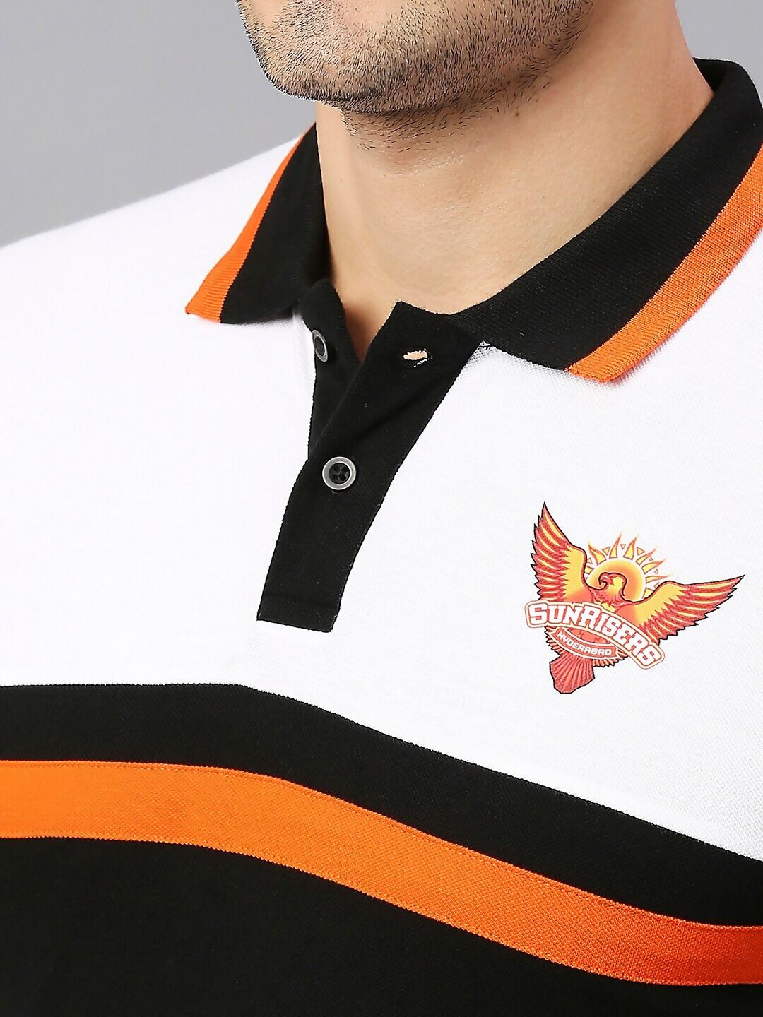Fancode Sunrisers Hyderabad Logo Print Cotton IPL T-shirt