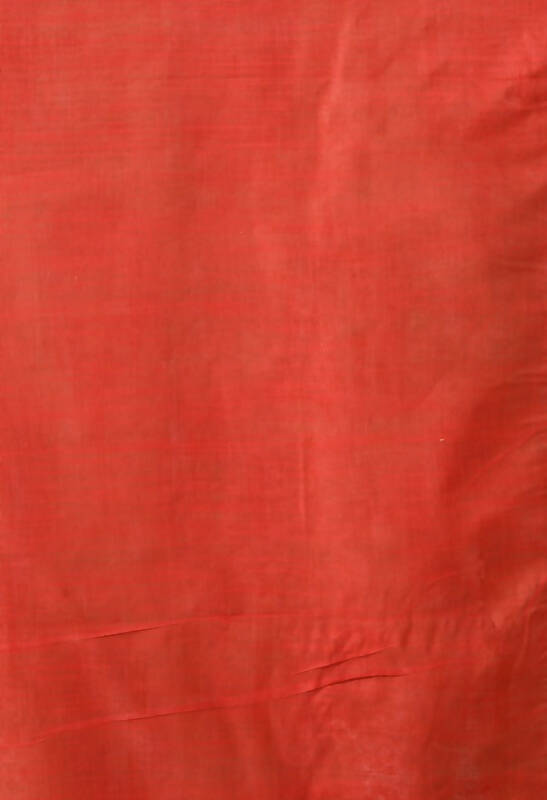 Mominos Fashion Moeza Light Green & Red Bhagalpuri Handloom Ikat Pure Cotton Saree with unstitched Blouse piece