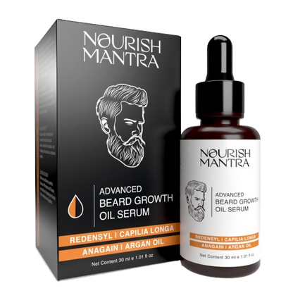 Nourish Mantra Advanced Beard Growth Oil Serum with Redensyl