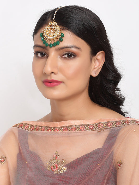 Kundan Maang Tikka - Ruby Raang