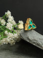 Kundan Ring - Ruby Raang