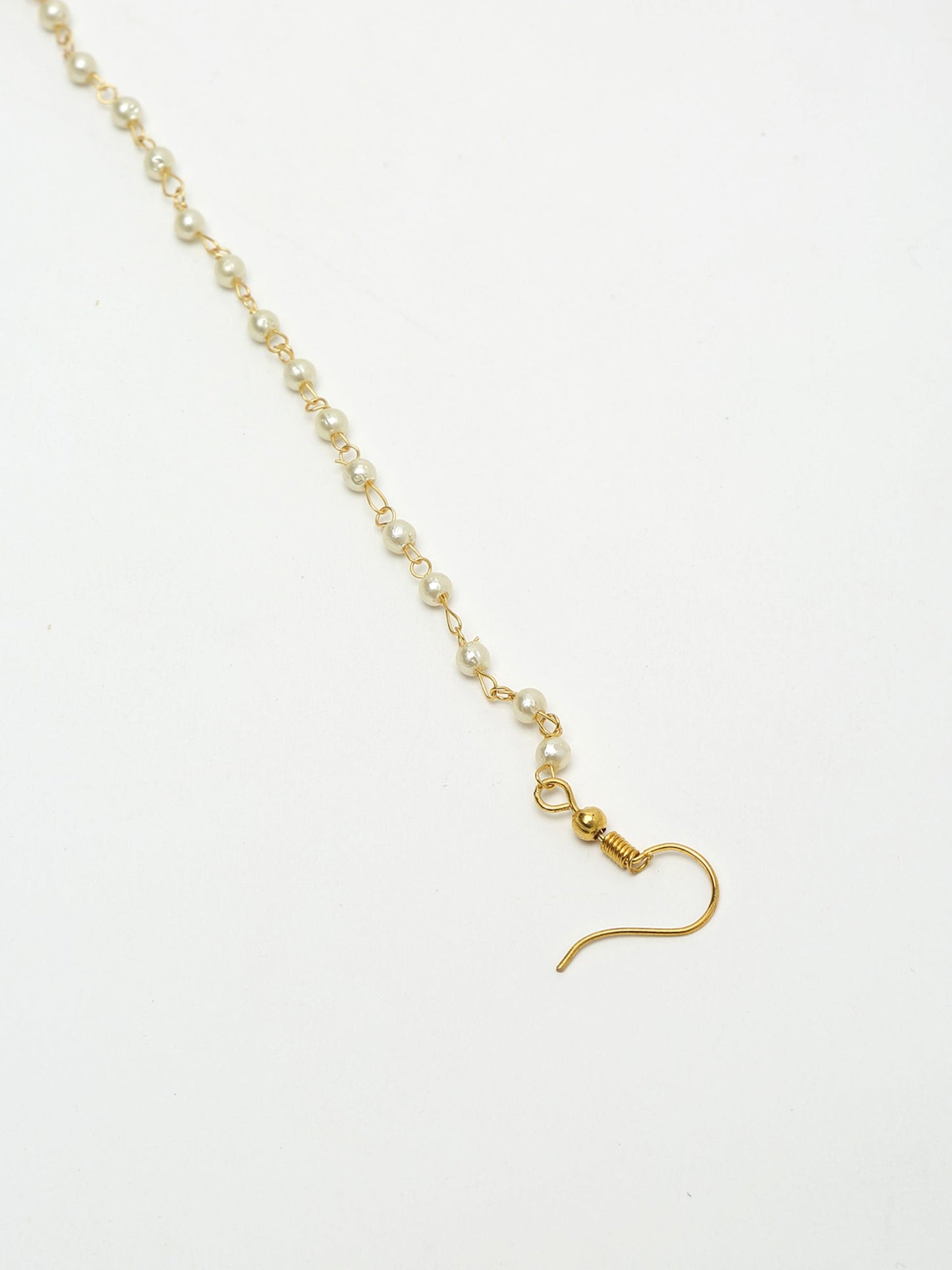 Maharani Kundan Nose Ring - Ruby Raang