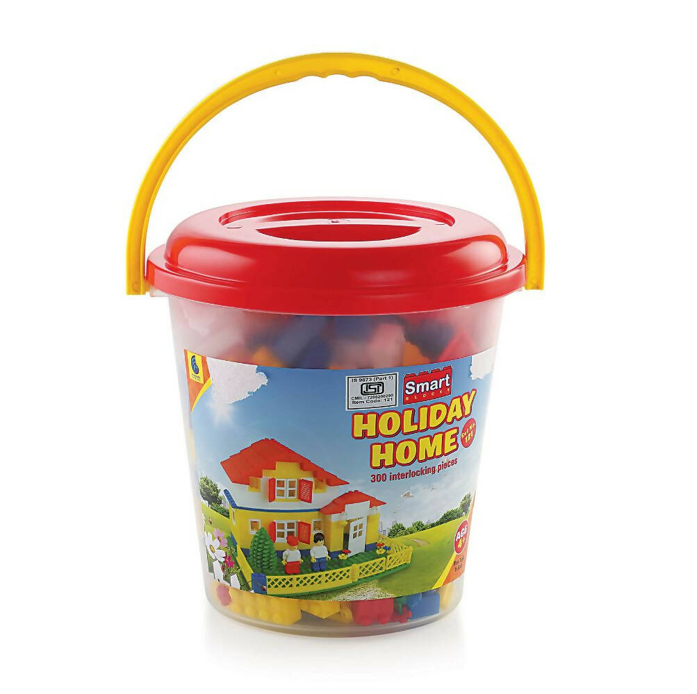 Peacock Learning & Educational Building Interlocking Blocks Set For Kids - Bucket