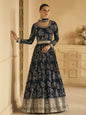 Myra Navy Blue Georgette Embroidered Designer Suit