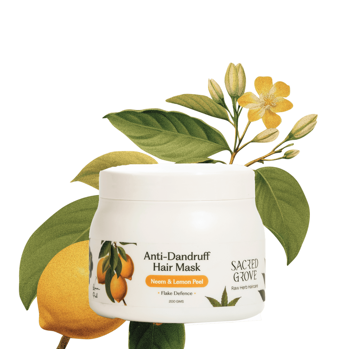 Sacred Grove Neem Leaves & Lemon Peel Anti-Dandruff Hair Mask