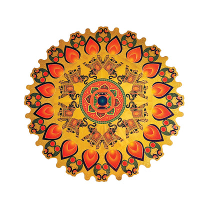 Stickerbazaar Micro Golden Embossing Rangoli Stickers