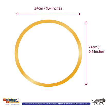 Stickerbazaar Micro Golden Embossing Rangoli Stickers