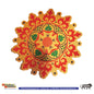 Stickerbazaar Micro Golden Embossing Rangoli Stickers