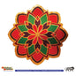 Stickerbazaar Micro Golden Embossing Rangoli Stickers