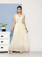 Ahalyaa Women Checked Maxi Ethnic Dress