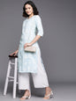 Ahalyaa Floral Block Print Pure Cotton Kurta