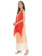 Ahalyaa Printed Kurta With Attached Shrug
