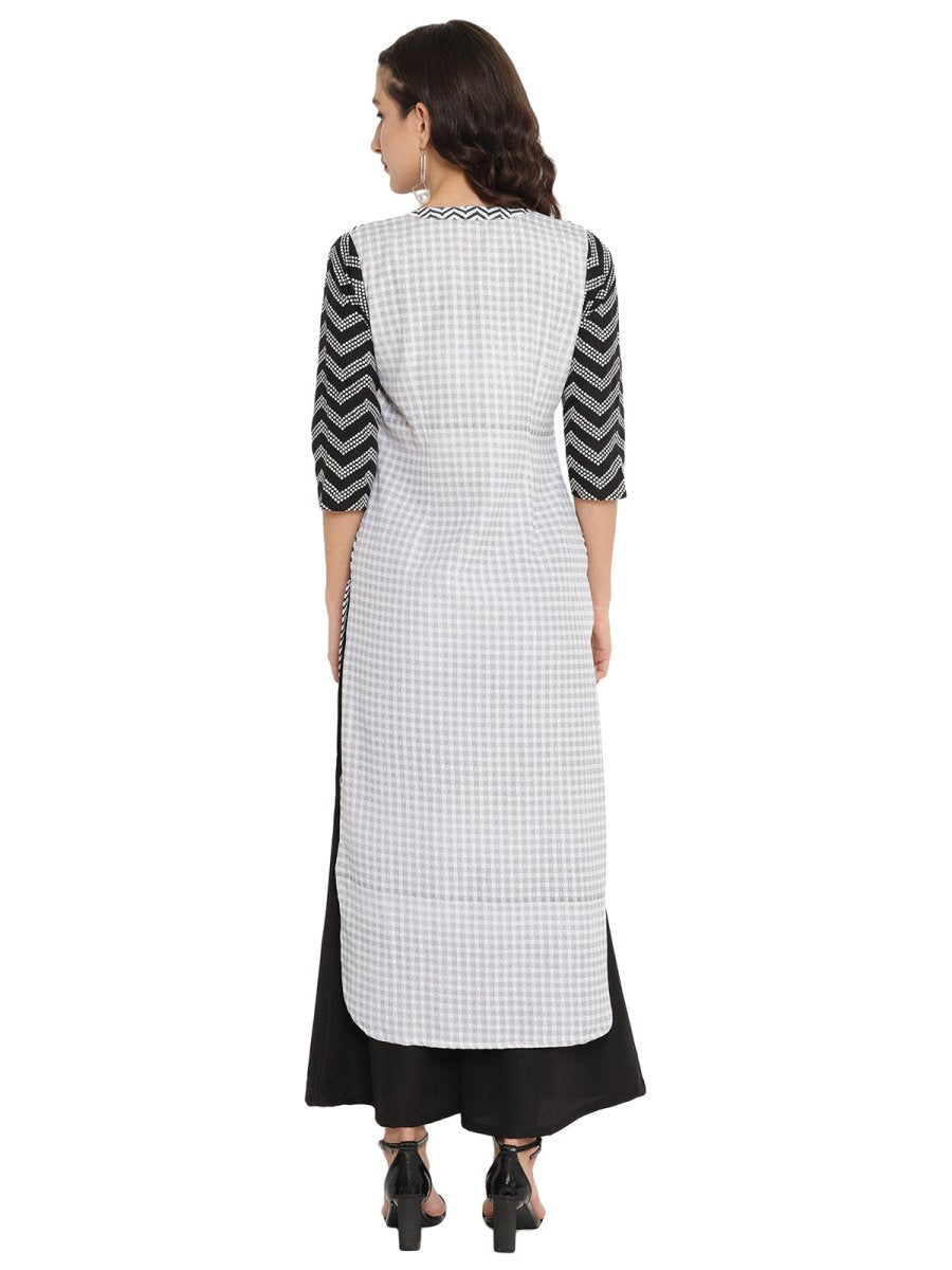 Ahalyaa High Low Hem Printed Kurta