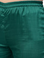 Indian Clothing Ahalyaa Green Solid Kurta with Trousers & Dupatta