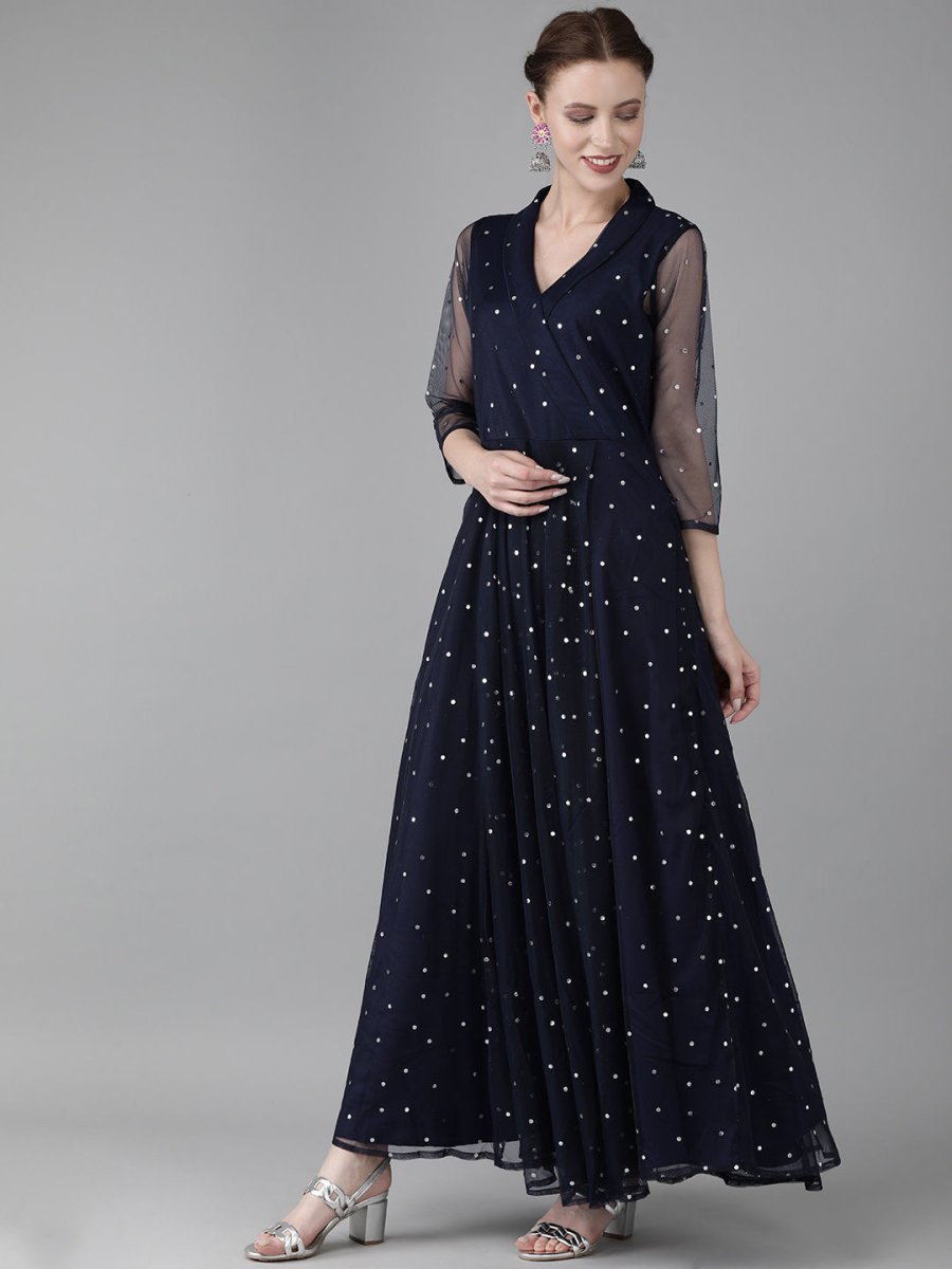 Ahalyaa Women Printed Maxi Dress
