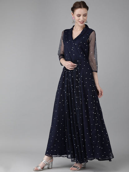 Ahalyaa Women Printed Maxi Dress