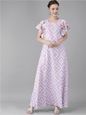 Ahalyaa Printed Long A- Line Kurta