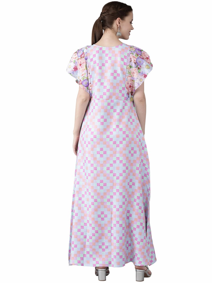 Ahalyaa Printed Long A- Line Kurta
