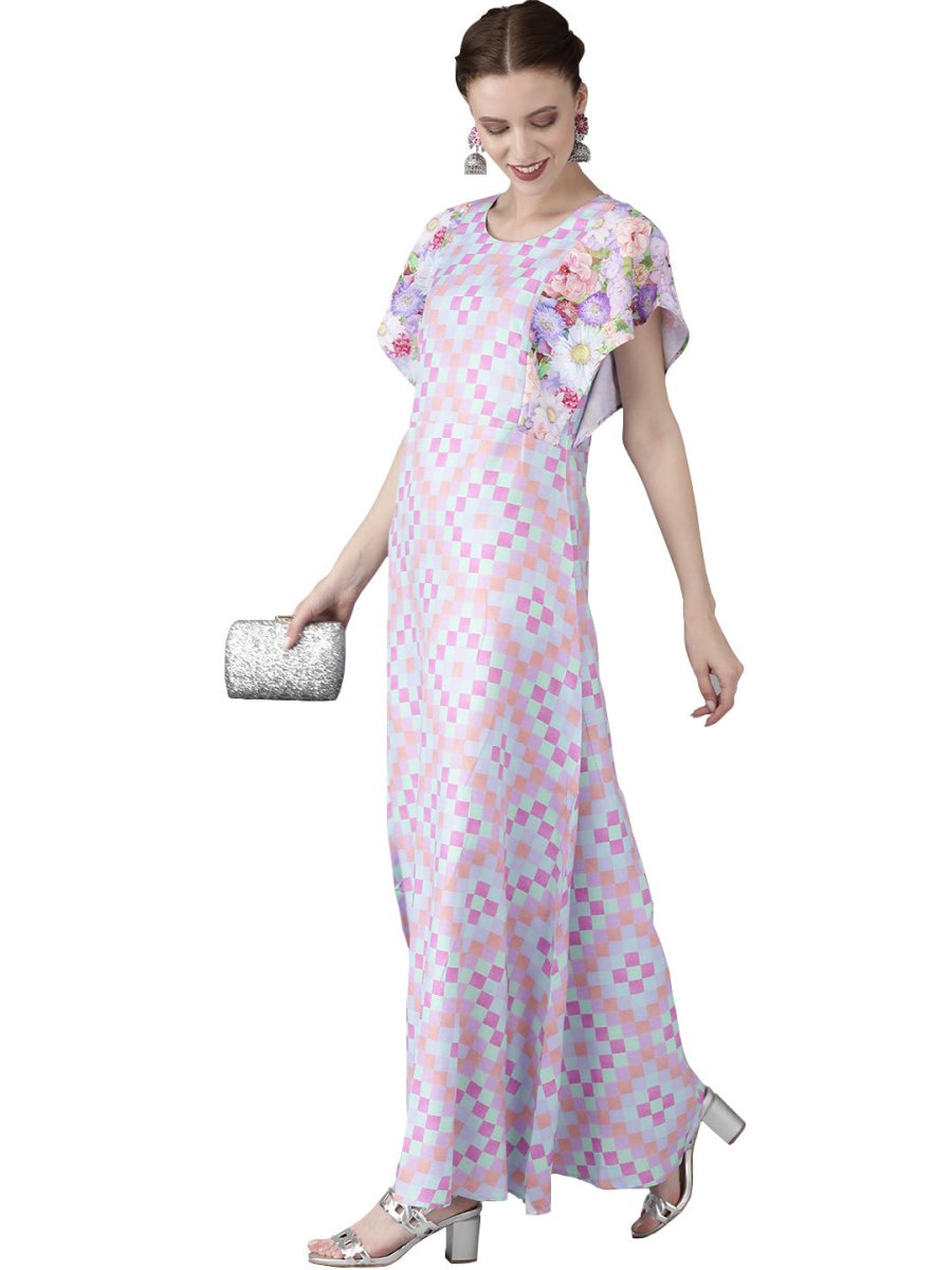 Ahalyaa Printed Long A- Line Kurta