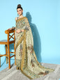 Ahalyaa Floral Chanderi Saree with Solid border