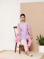 Ahalyaa Lavender & Pink Printed Tunic