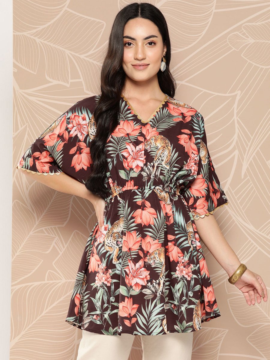 Ahalyaa Floral Printed Tunic