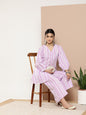 Ahalyaa Women Striped Crepe Co-Ords